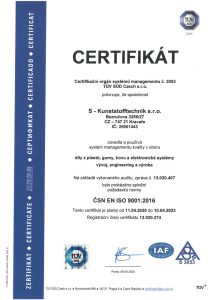 ČSN EN ISO 9001:2016